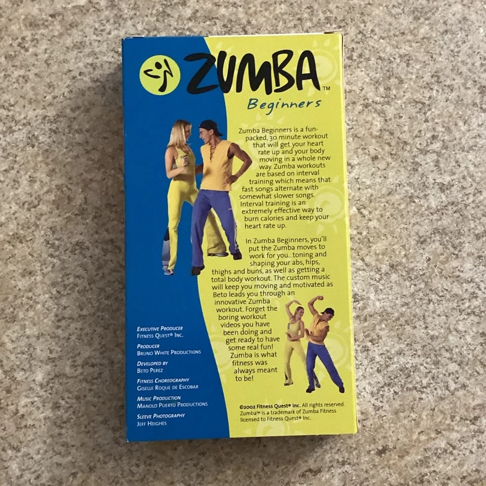 Zumba 4-Tape VHS Set Steps Beginners Advanced Buns Thighs Abs With Eating Plan - Image 4 of 4