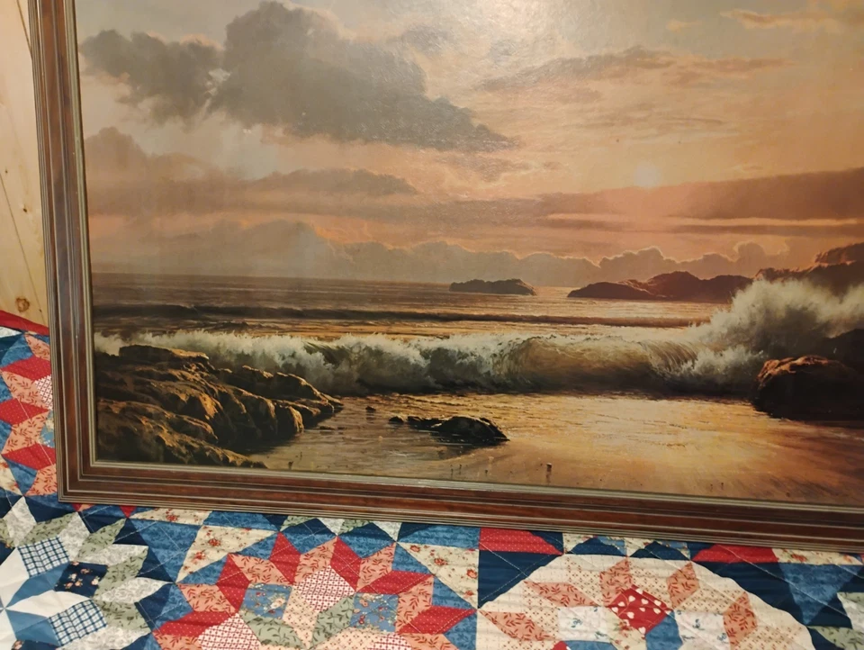 ROBERT WOOD ORIGINAL OIL PAINTING large 51 inches wide x 27inches high - Image 2 of 4