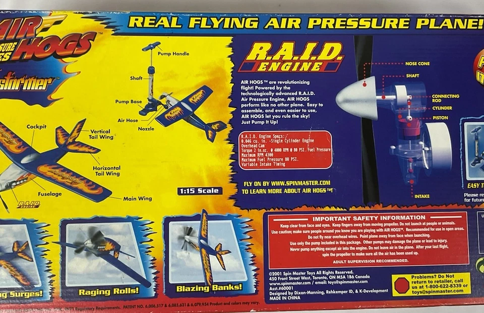 Air Hogs Air Pressure Firestormer Plane (898, 899) - Image 2 of 4