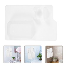 Wall-Mounted Toothbrush Rack Silicone Storage Rack Holder Self-Adhesive Rack