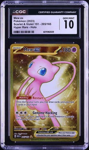 2023 Pokemon Scarlet & Violet 151 Full Art Mew ex 🔥CGC 10🔥