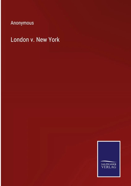Anonymous | London V. New York | Buch | Englisch (2023) | Gebunden | Outlook-image