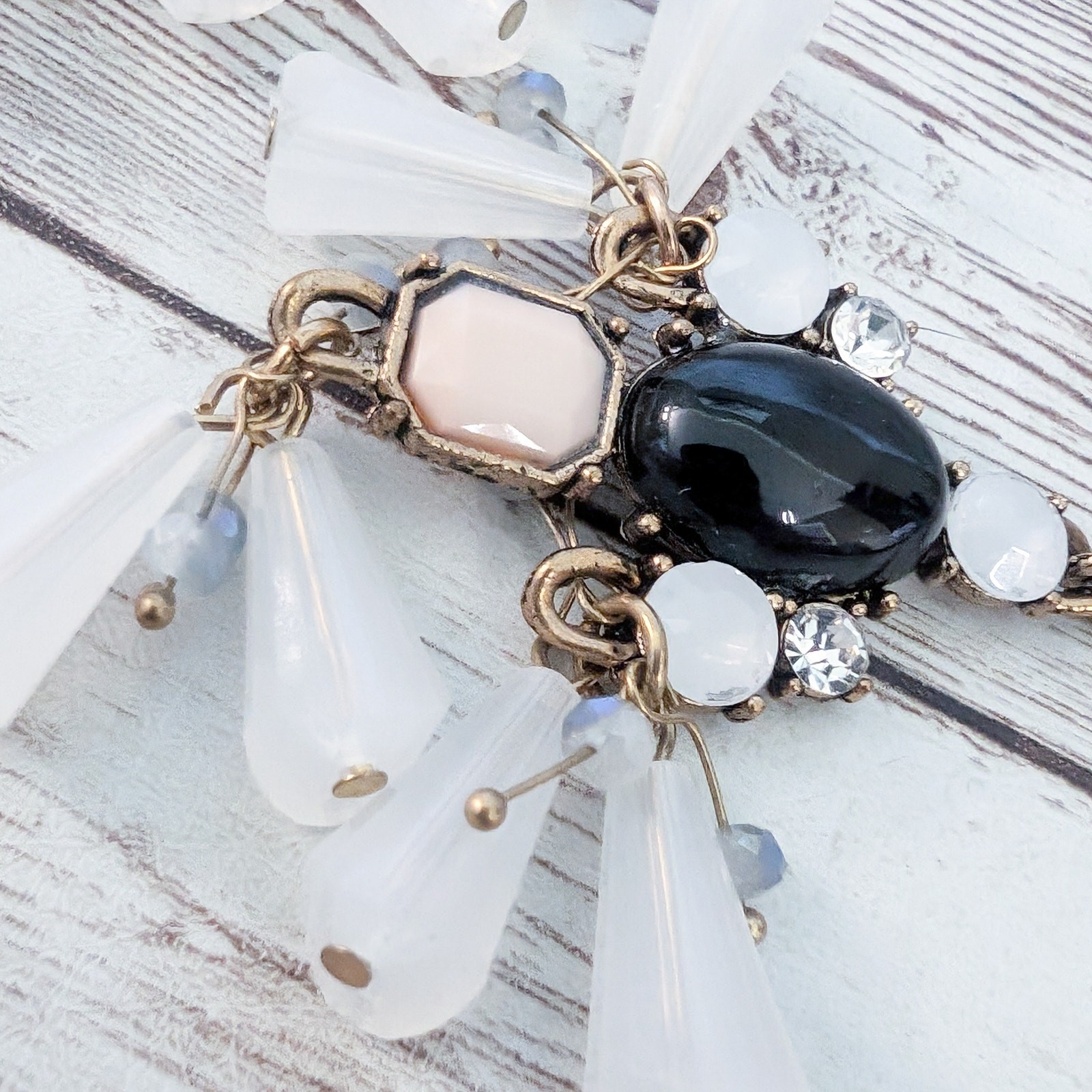 Statement Dangle Earrings - Very Pretty Large Ear… - image 4