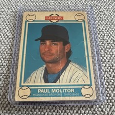 1989 MSA Gardner's Bakery Milwaukee Brewers Paul Molitor #1 Collectors Edition