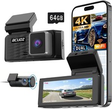 Dash Cam 1080P HD Car DVR Video Recorder Front /Rear /Inside Camera Night Vision