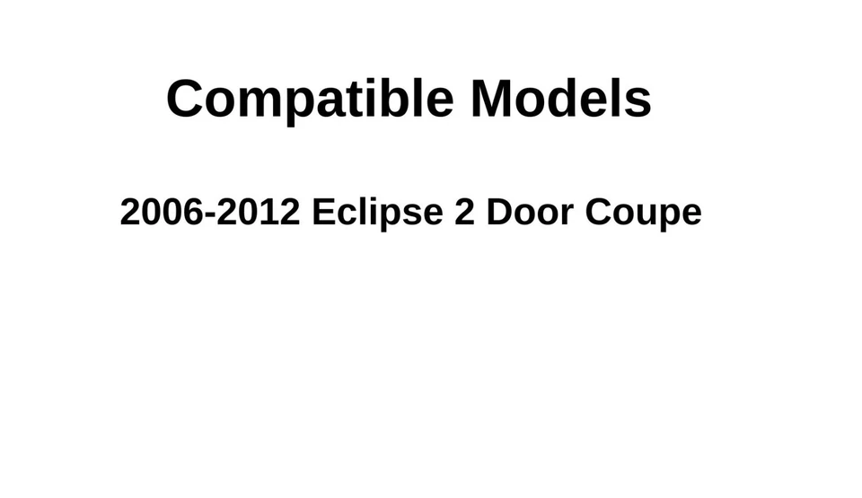 Fit 2006-2012 Mitsubishi Eclipse 2 Door Coupe Rear Back Window Glass Heated - Image 4 of 4