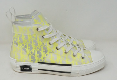 Dior B23 High Yellow Oblique White Sneaker Size 10 (43)