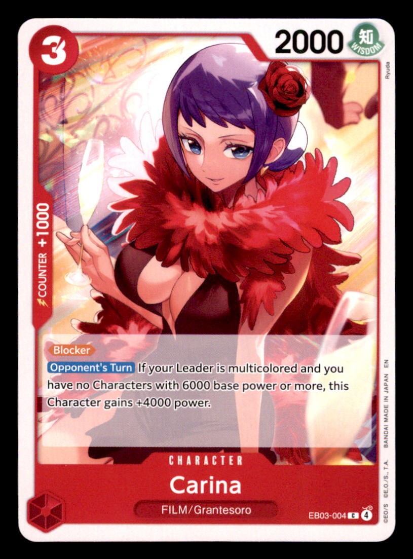 Carina EB03-004 Common Extra Booster: One Piece Heroines Edition One Piece NM