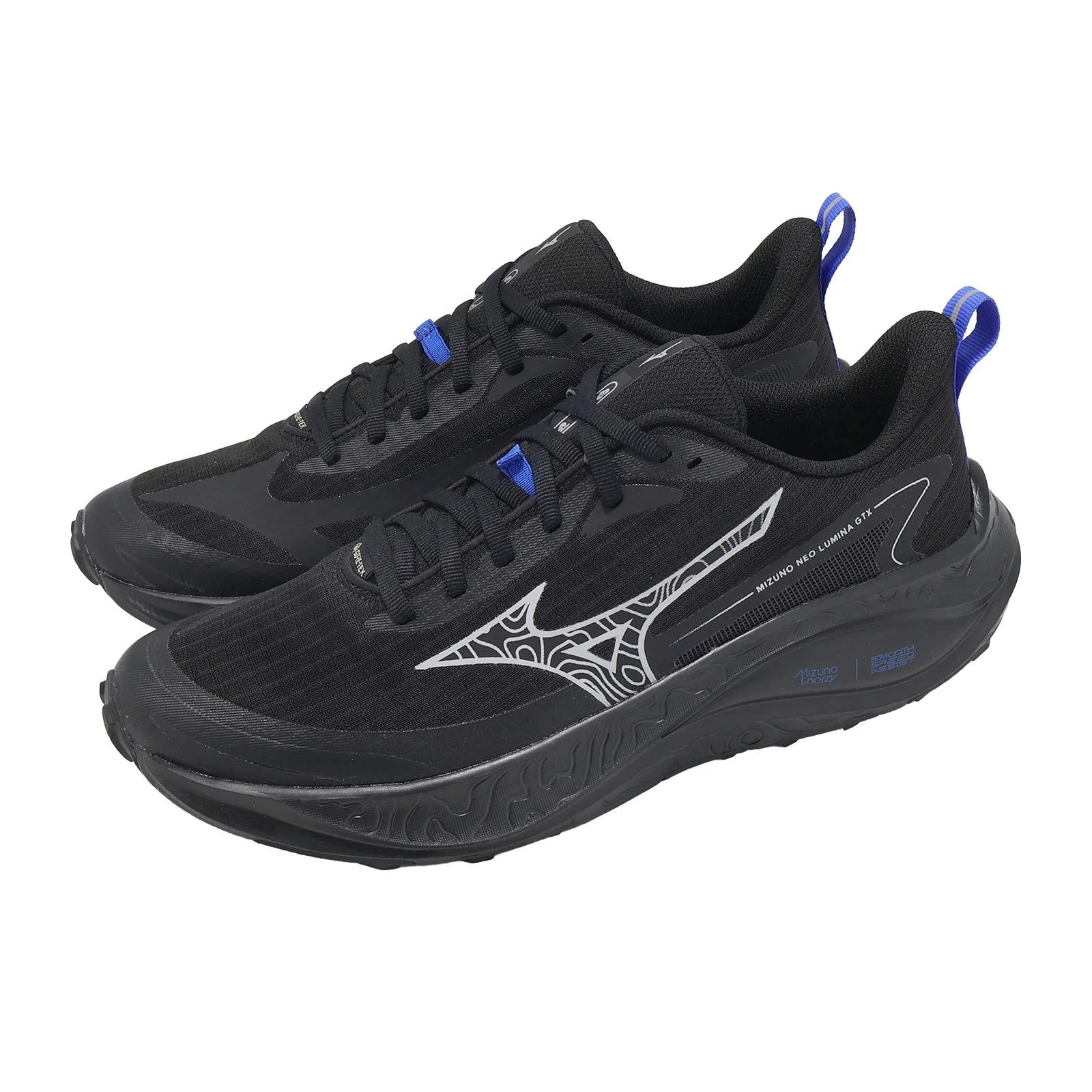 Mizuno Neo Lumina GTX Gore-Tex Black Grey Men Trail Running Shoes J1GJ2659-02