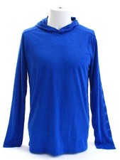 Under Armour Blue UA Threadborne Siro Long Sleeve Hooded Hoodie Shirt Men's NWT