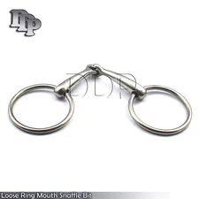Stainless Steel Loose Ring 5" Mouth Snaffle Bit, BT-003