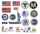 Transit-USA Flags Patches Embroidered,iron ,sewing On Clothes