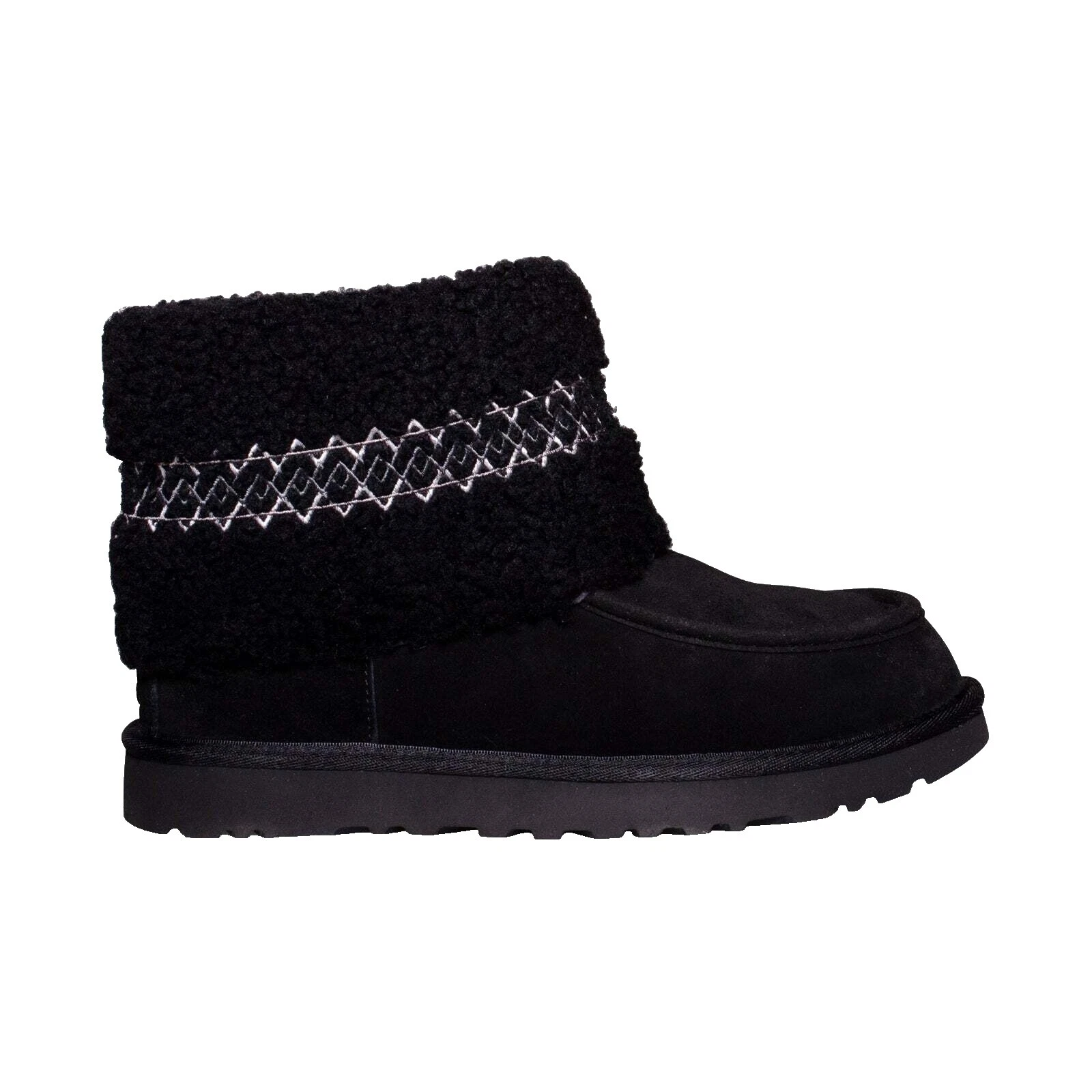 Botas sólido negro bordado para Mujeres