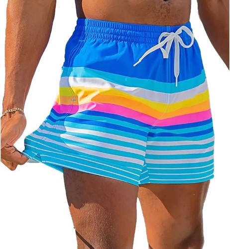 Chubbies The Newports 5.5" Classic Swim Trunks Blue Stripe Shorts Mens SMALL NWT - Picture 2 of 12