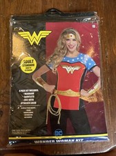 Wonder Woman Kit Adult DC Comics Halloween Costume 4 Pc Set Box 11