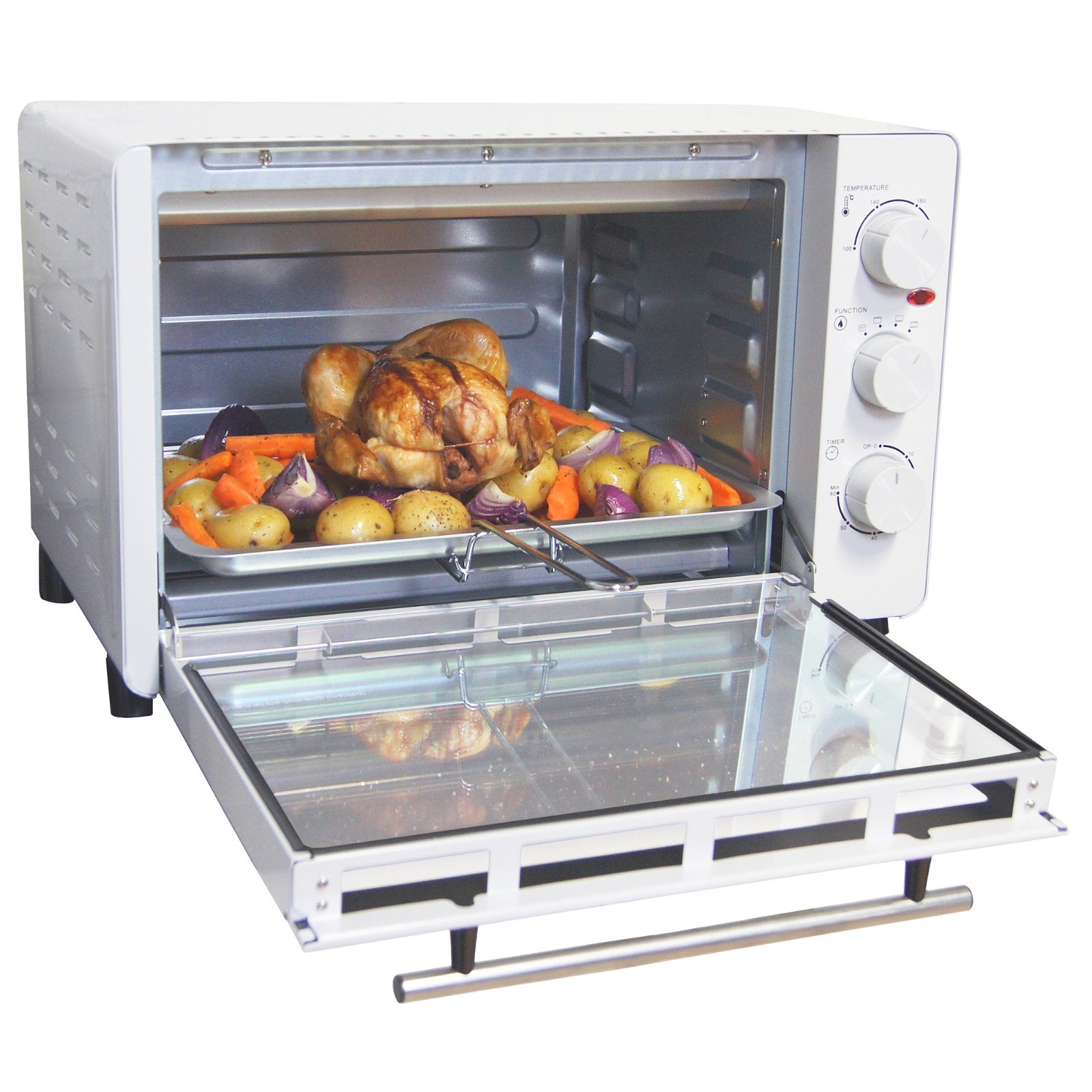 Tabletop Mini Oven & Grill, 30 Litre, White, Igenix IG7131