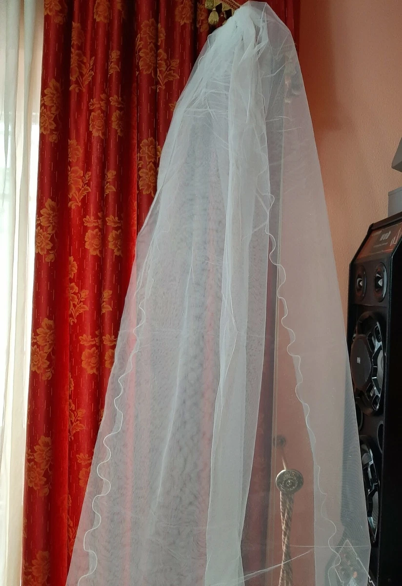 SAVITA Velo Da Sposa In Pizzo Con Pettine - Bianco, Corona Elegante Per Matrimonio E Addio Al Nubilato