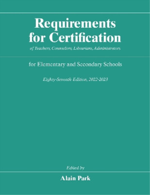 Alain Park Requirements for Certification of Teachers, Co (Hardback) (UK IMPORT)