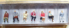 HO 1:87 scale Preiser 10723 Seated Passengers for Bus or Train SEVEN FIGURES