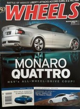 WHEELS CAR MAGAZINE Nov.  2003 * MONARO QUATTRO He's All-wheel drive Coupe*