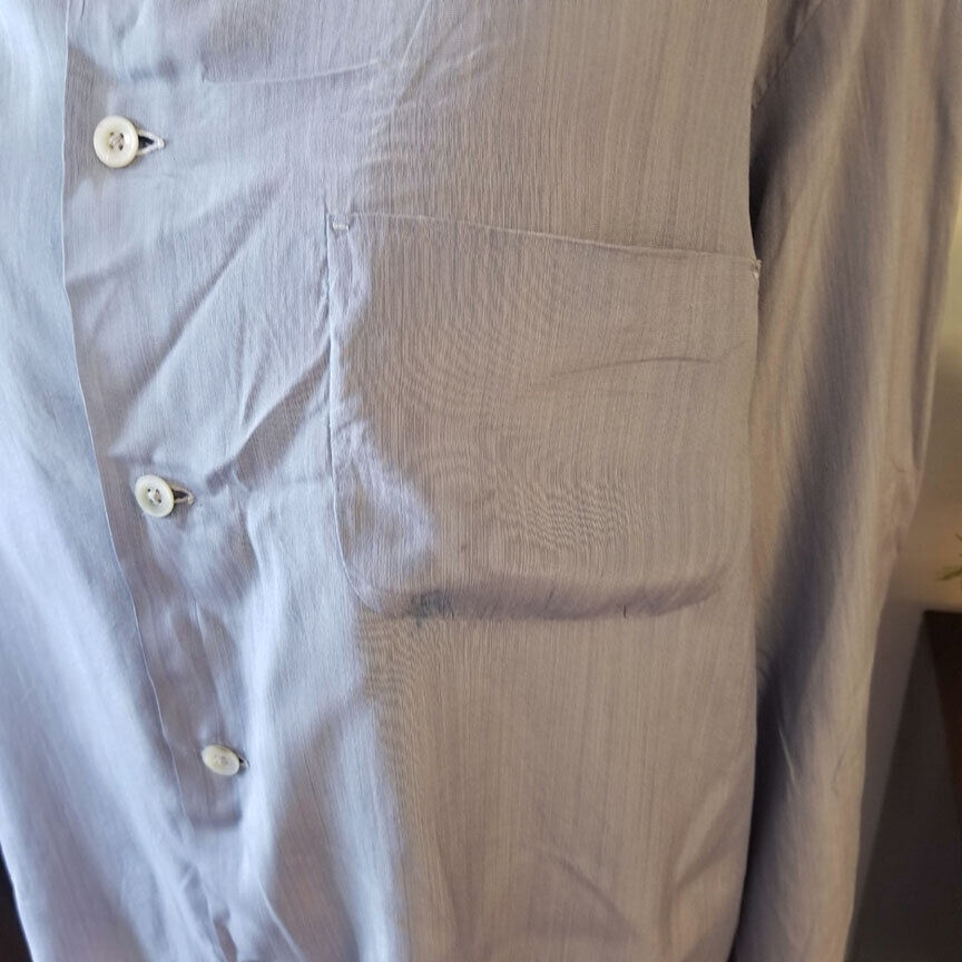 40's/50's Roos Bros. Ultra Light Summer Silk Shirt. Baby 40's/50's Roos Bros. Ultra Light Summer Silk Shirt. Baby