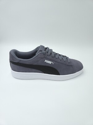 PUMA  SMASH 3.0  Grey tile-Puma black-White Sneakers Men's Shoes 390984 08.  #94