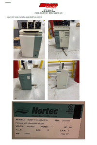 2007 Nortec Humidifier, Model: BOBP 440-480/010