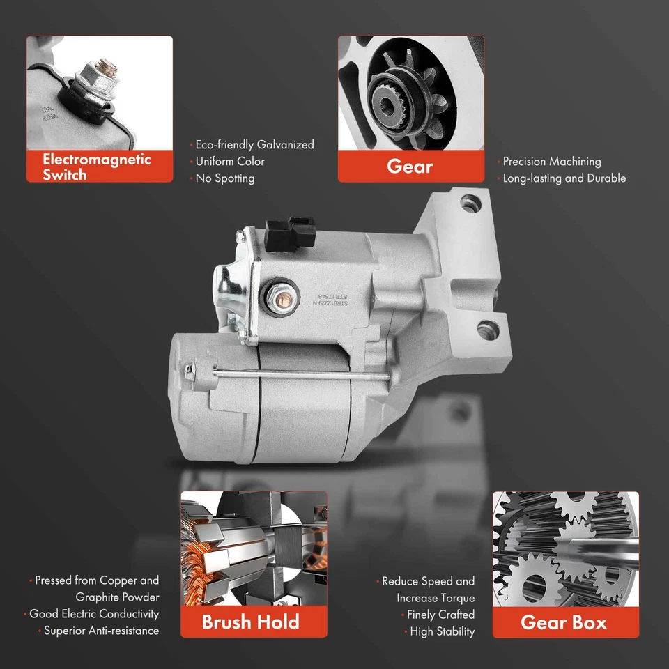 Motor De Arranque Para Honda Passport Isuzu Amigo Axiom Rodeo Sport 1.4KW 12V CW 9T Foto 4 de 4