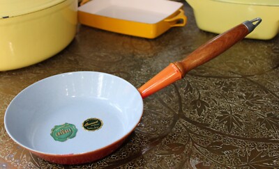 調理器具 LE CREUSET Rare 1950's Vintage Original Labels Volcanic Flame Le Creuset