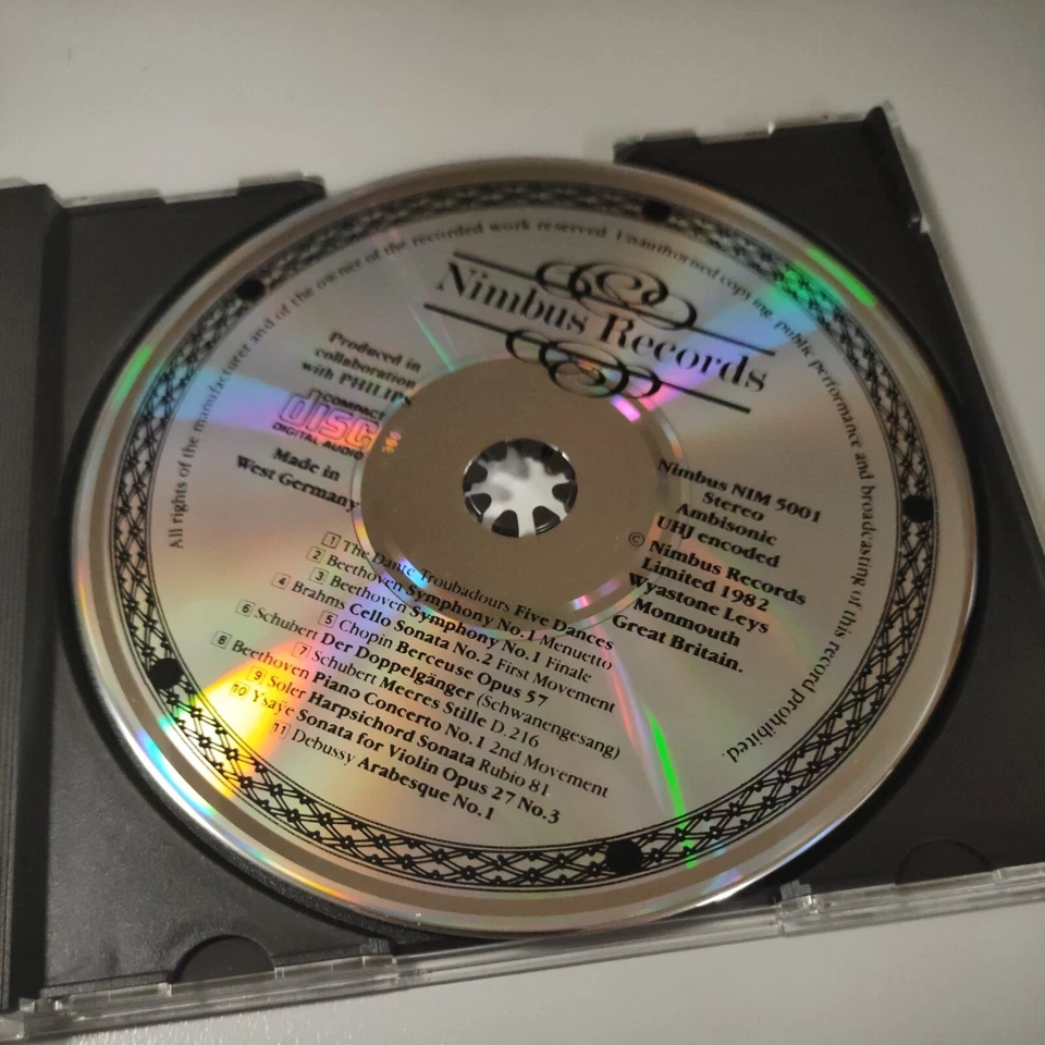 NIMBUS Sampler rare "Natural Sound" cd 1982 full silver NIM5001 West Germany - Image 4 of 4