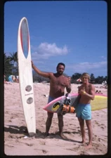 North Shore Matt Adler Barechested Surfers Surfboard Original 35mm Transparency