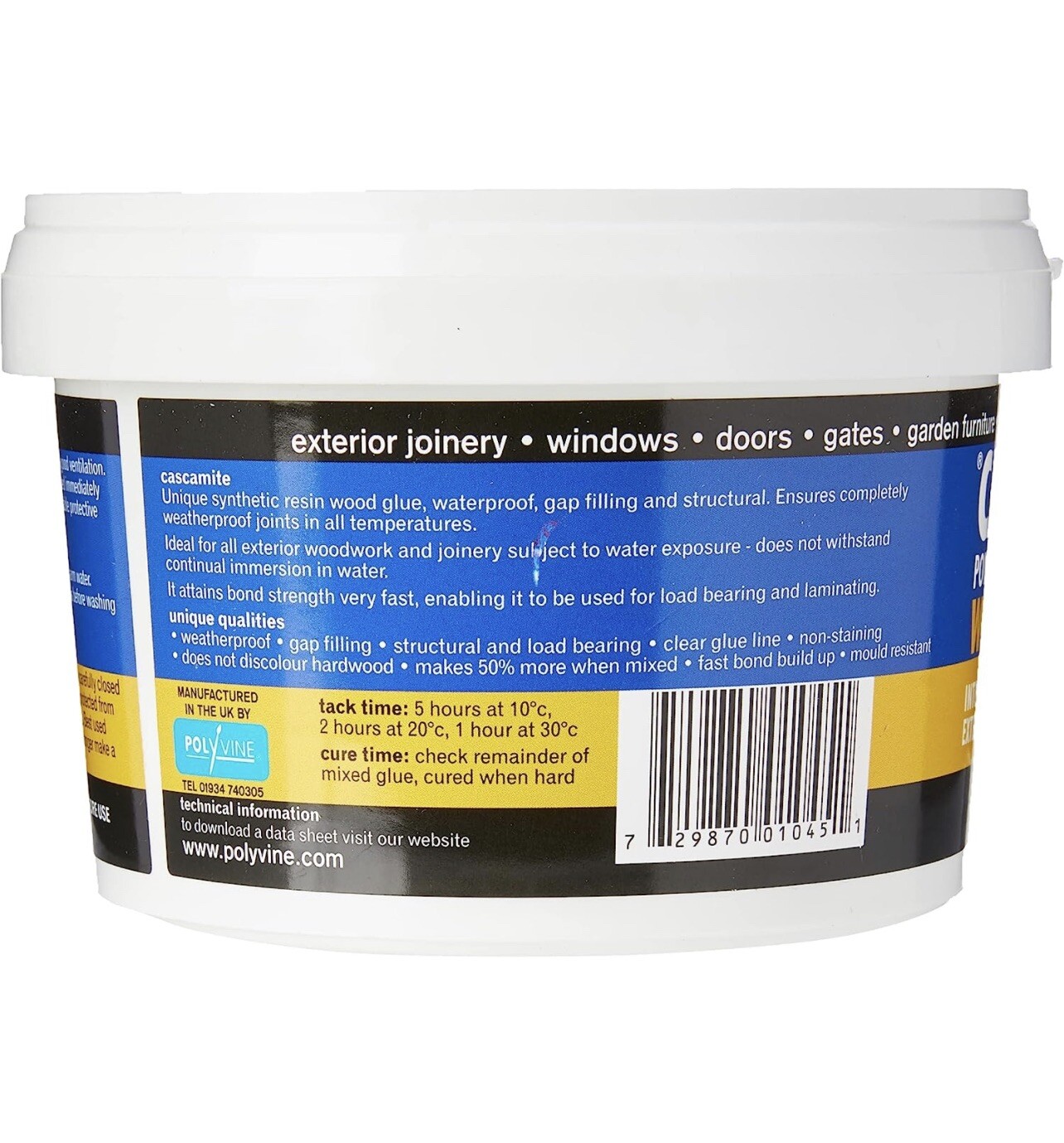 Cascamite Powdered Resin Wood Glue 220g Weatherproof Interior Exterior