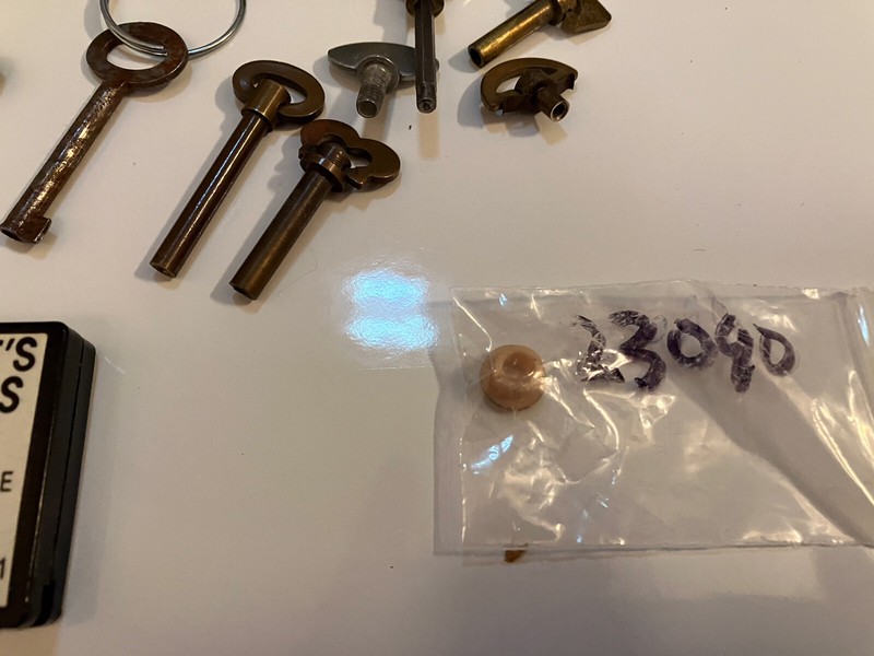 Grab Bag Of Antique And Vintage Locks, Keys, Finial, Paint Scalpels, Etc..