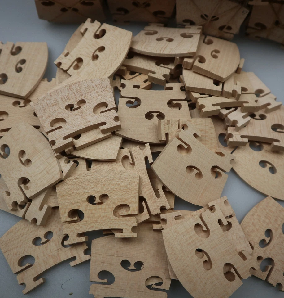 30 piezas Buen puente para violas de 15" y 16", ancho de pies 46 mm y 48 mm, piezas de viola Foto 2 de 4