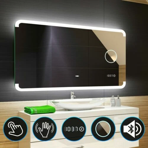 Moderne Badezimmerspiegel ohne Rahmen