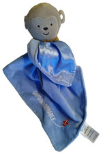 Carters Child of Mine Captain Adorable Monkey Lovey Rattle Blue Baby Security