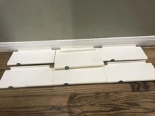 Lot Of 7 Adidas White Slat Wall Shoe Displays