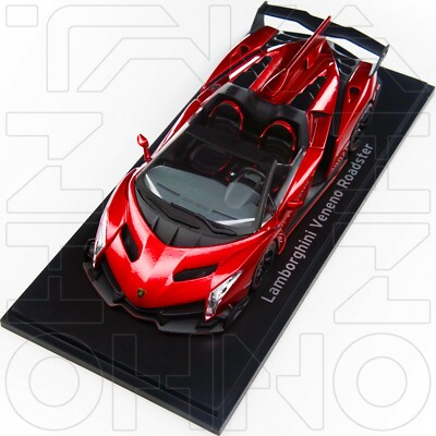 ミニカー Kyosho Lamborghini Veneno Roadster 1/43 LAMBORGHINI VENENO ROADSTER 2013 KYOSHO 1:43 KS 05572RM 5572RM RED