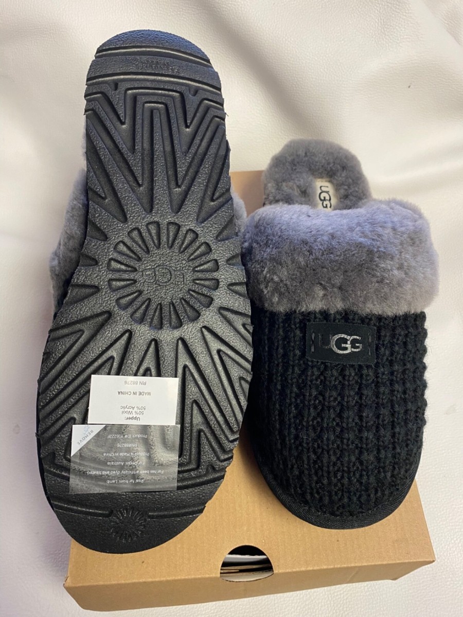 UGG Womens Cozy Slipper 1117659 BLACK | eBay