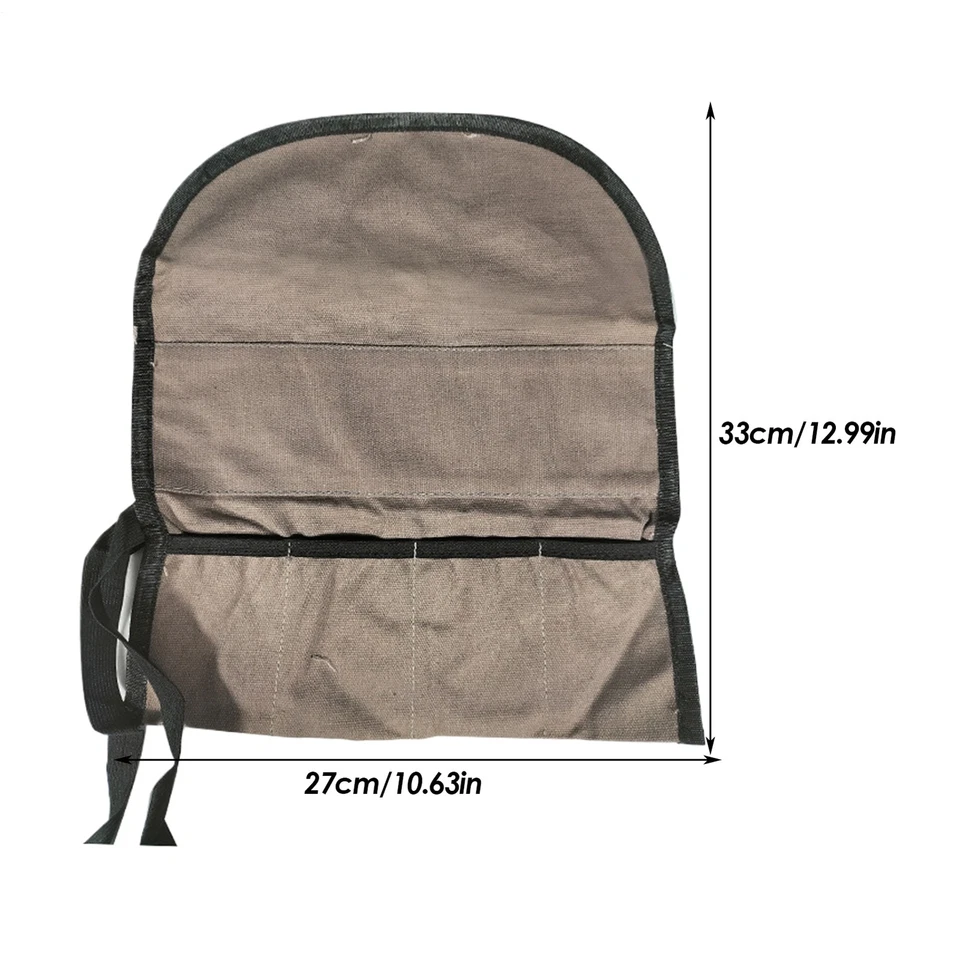 Tool Roll Organizer Tool Roll Up Canvas Bag Tool Wrench Super Big Pouch NEW - Image 3 of 4