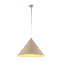 HäNgelampe KüChe Sandfarben Esstisch E27 D:50 Cm Rund Pendelleuchte Esszimmer