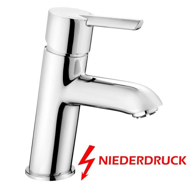 Einhand Niederdruck Waschtischarmatur Badarmatur Wasserhahn FüR Waschbecken-image