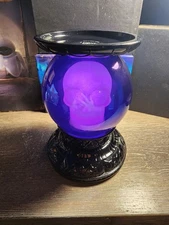 Bath & Body Works Light-up Skull Pedestal 3-Wick Candle Holder New