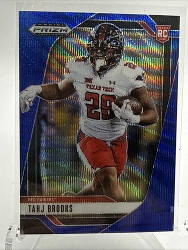 2025 Panini Prizm Draft Picks Football Blue Wave Tahj Brooks #134