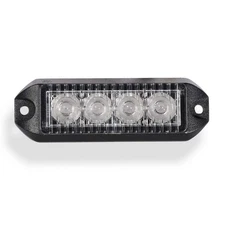 4 LED Emergency Vehicle Grille Warning Light Head