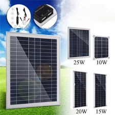 ECO-WORTHY Bifacial 195W Watt 12V Solar Panel Mono High Efficienc PV for Sunshed