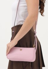PINKO Borsa Mini Half Moon in pelle Rosa	    59PKB