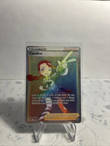 Candice 204/195 Rainbow Rare Silver Tempest Pokemon Near Mint