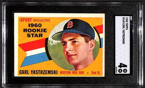1960 Topps #148 Carl Yastrzemski HOF RS RC SGC 4 VGEX C98370