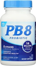PB8 Probiotic Acidophilus 120-Count Value Pack of 2 Digestive Support Capsules